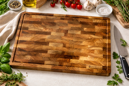 Pampavanna Teak End Grain Cutting Board