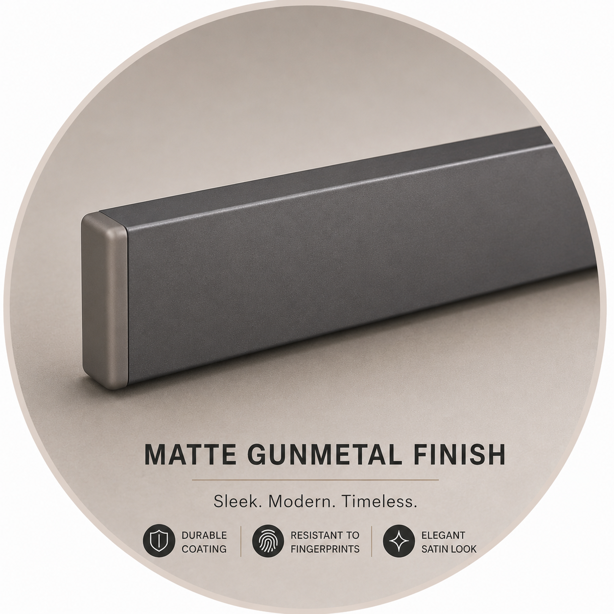 Gunmetal Magnetic Knife Holder – 16"