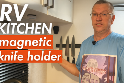 RV Kitchen magnetic knife holder