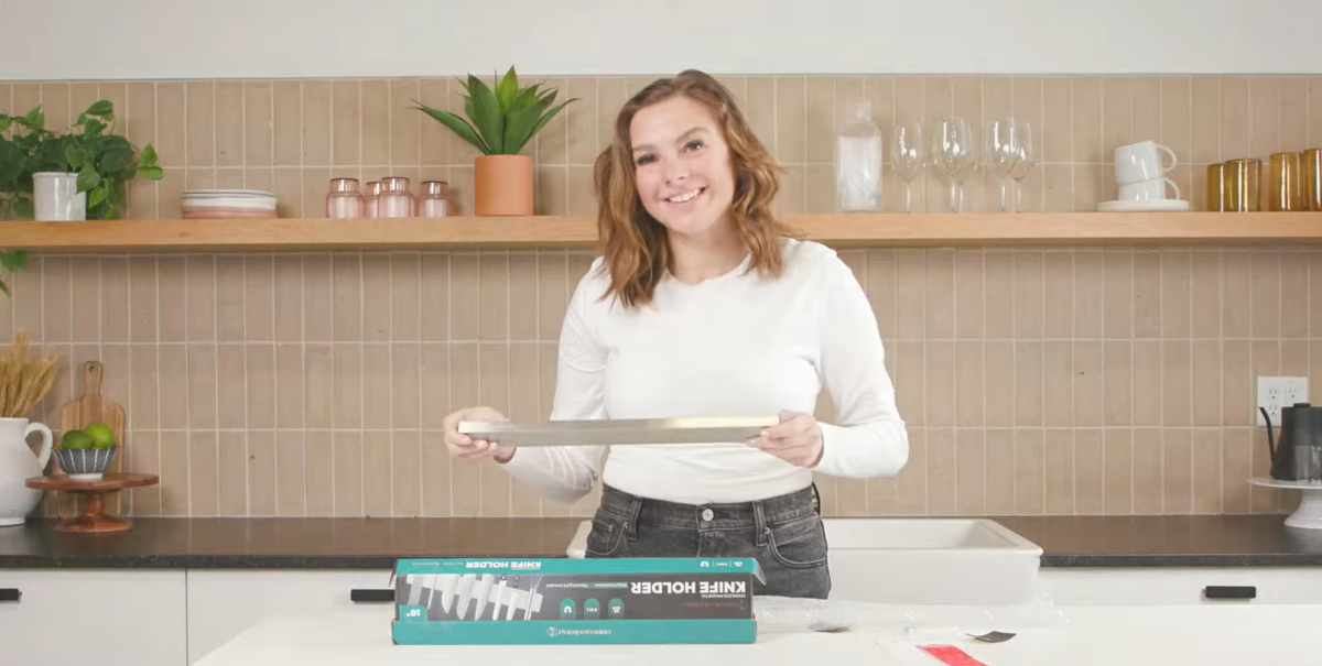 Load video: Overview of Pampavanna Magnetic Knife Holder with 3 mounting installation options